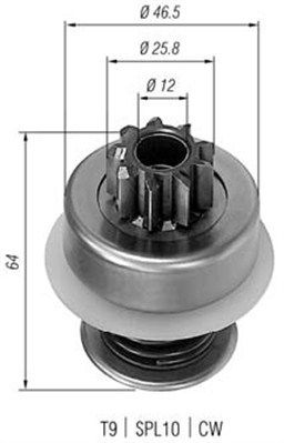 Magneti Marelli 940113020015 Мала шестірня, стартер