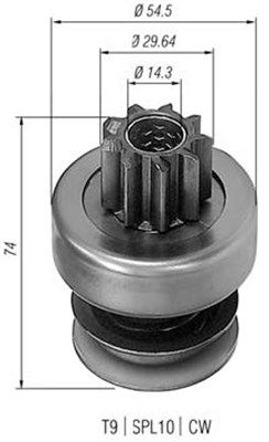 Magneti Marelli 940113020086 Мала шестірня, стартер