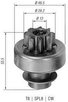 Magneti Marelli 940113020130 Шестерня, стартер (вир-во Magneti Marelli кор.код. AMB0130)