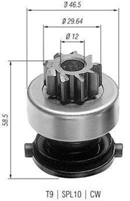 Magneti Marelli 940113020136 Мала шестірня, стартер
