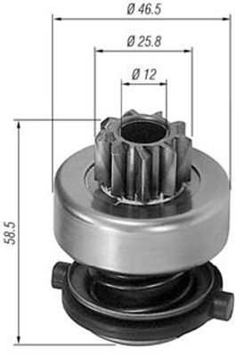 Magneti Marelli 940113020138 Бендикс стартера VW LT 2.0/2.4 -96 (AMB0138)