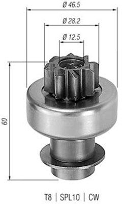 Magneti Marelli 940113020170 Мала шестірня, стартер