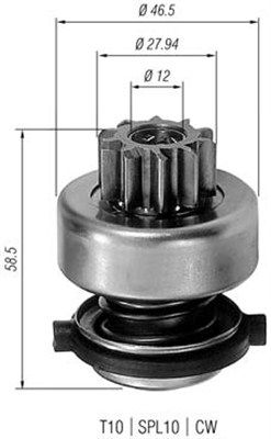 Magneti Marelli 940113020191 Мала шестірня, стартер