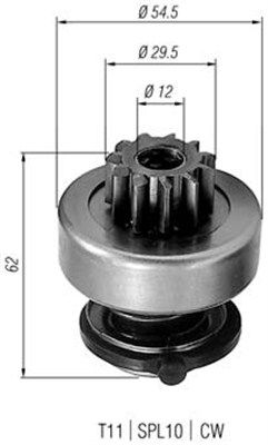 Magneti Marelli 940113020217 Мала шестірня, стартер