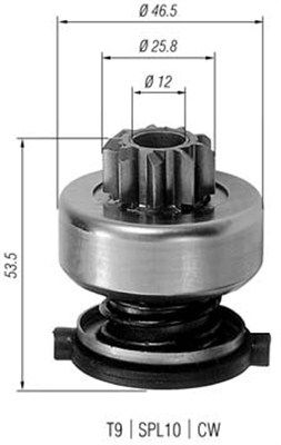 Magneti Marelli 940113020226 Шестерня, стартер (вир-во Magneti Marelli кор.код. AMB0226)