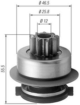 Magneti Marelli 940113020256 Бендикс стартера VW Passat/Golf III/IV 1.4-2.0 -05 (AMB0256)
