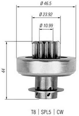 Magneti Marelli 940113020272 Мала шестірня, стартер