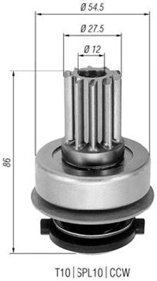 Magneti Marelli 940113020274 Мала шестірня, стартер