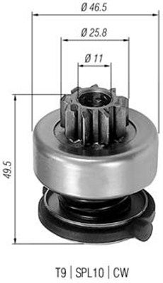 Magneti Marelli 940113020301 Мала шестірня, стартер