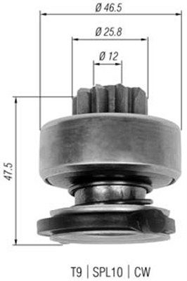 Magneti Marelli 940113020329 Мала шестірня, стартер