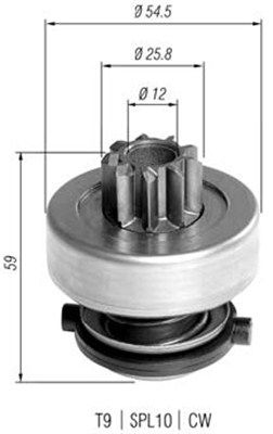 Magneti Marelli 940113020372 Мала шестірня, стартер