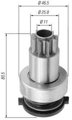 Magneti Marelli 940113020434 Мала шестірня, стартер