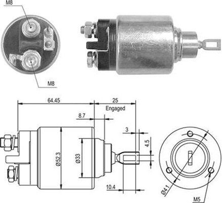 Magneti Marelli 940113050011 Магнітний перемикач, стартер