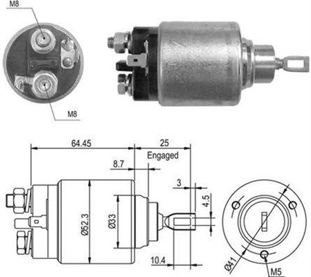 Magneti Marelli 940113050012 Магнітний перемикач, стартер