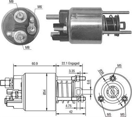 Magneti Marelli 940113050016 Тягове реле, стартер (вир-во Magneti Marelli кор.код. AME0016)