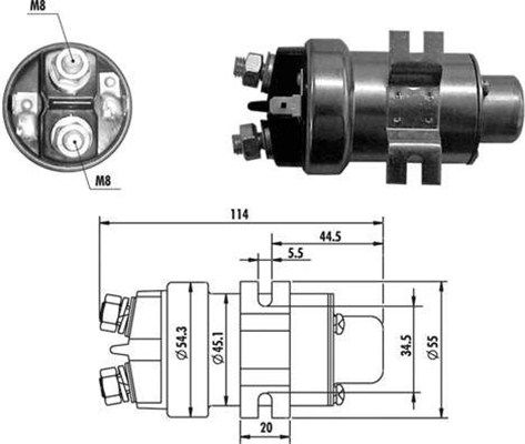 Magneti Marelli 940113050019 Магнітний перемикач, стартер