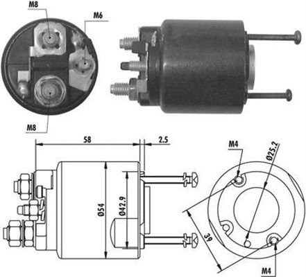 Magneti Marelli 940113050064 Магнітний перемикач, стартер