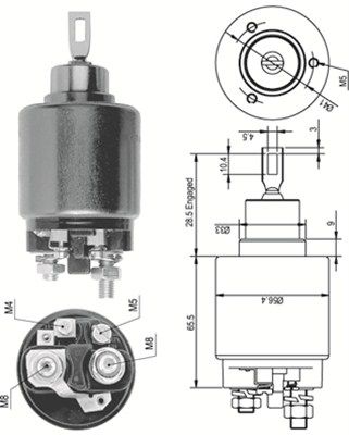 Magneti Marelli 940113050124 Магнітний перемикач, стартер