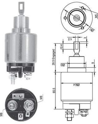 Magneti Marelli 940113050127 Магнітний перемикач, стартер