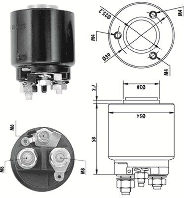 Magneti Marelli 940113050140 Реле стартера втягуюче Citroen Jumpy/Fiat Scudo 2.0i 00-