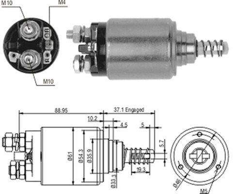 Magneti Marelli 940113050187 Магнітний перемикач, стартер