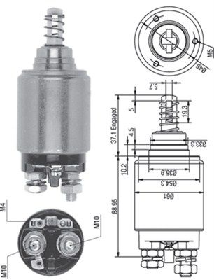 Magneti Marelli 940113050262 Магнітний перемикач, стартер