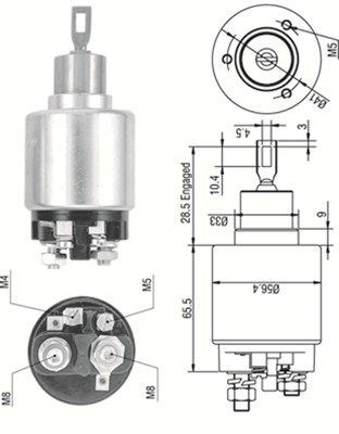 Magneti Marelli 940113050323 Магнітний перемикач, стартер