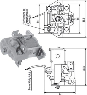 Magneti Marelli 940113050336 Магнітний перемикач, стартер