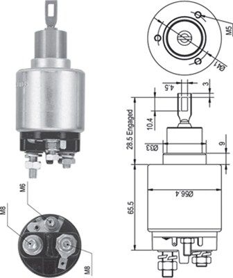 Magneti Marelli 940113050344 Магнітний перемикач, стартер