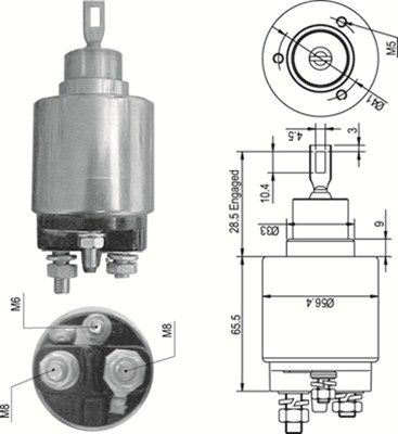 Magneti Marelli 940113050348 Магнітний перемикач, стартер