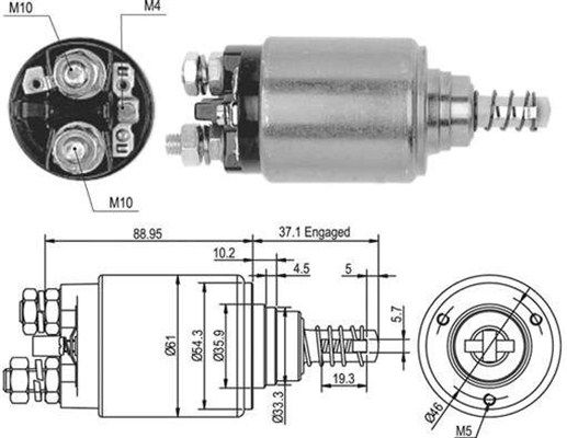 Magneti Marelli 940113050376 Магнітний перемикач, стартер