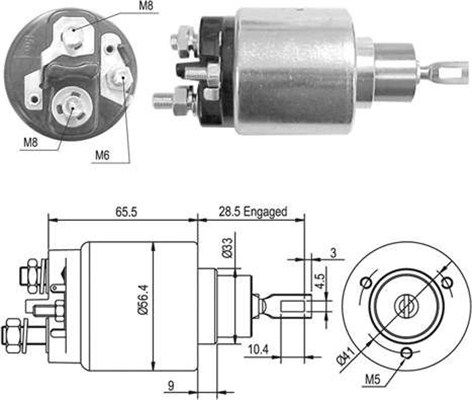 Magneti Marelli 940113050428 Магнітний перемикач, стартер