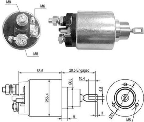 Magneti Marelli 940113050429 Магнітний перемикач, стартер
