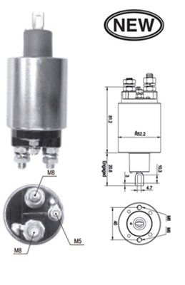 Magneti Marelli 940113050539 Магнітний перемикач, стартер