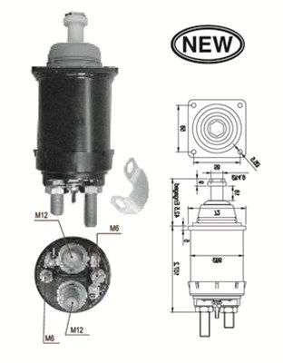 Magneti Marelli 940113050569 Магнітний перемикач, стартер