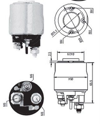 Magneti Marelli 940113050570 Магнітний перемикач, стартер