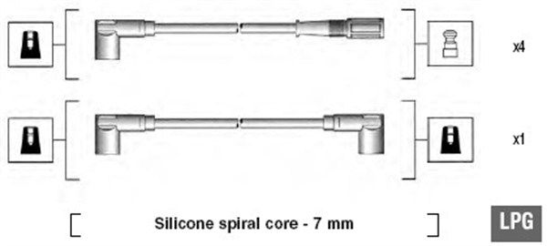 Magneti Marelli 941095860624 Комплект проводів високої напруги