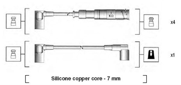 Magneti Marelli 941115020651 Комплект проводів високої напруги