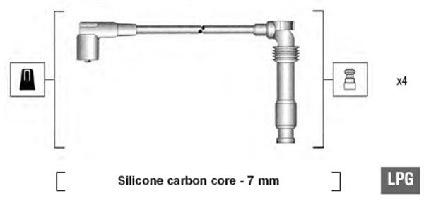 Magneti Marelli 941125310683 Комплект проводів високої напруги