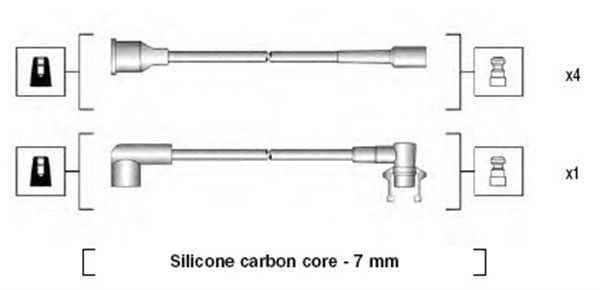 Magneti Marelli 941145230720 Комплект проводів високої напруги