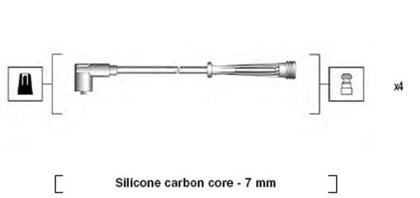 Magneti Marelli 941145380735 Комплект проводів високої напруги