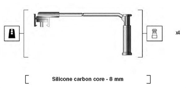 Magneti Marelli 941185270781 Комплект проводів високої напруги