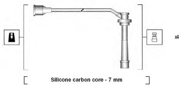 Magneti Marelli 941285100846 Комплект проводів високої напруги