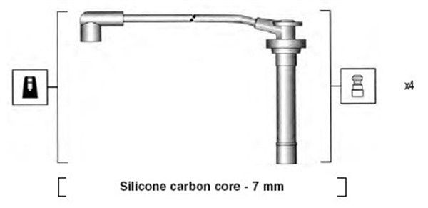 Magneti Marelli 941295120858 Комплект проводів високої напруги