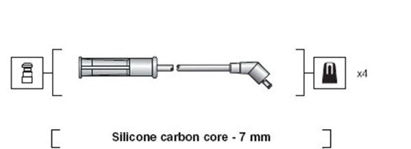 Magneti Marelli 941318111002 Комплект проводів високої напруги