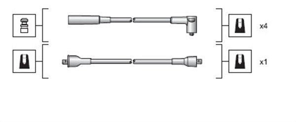 Magneti Marelli 941318111023 Комплект проводів високої напруги