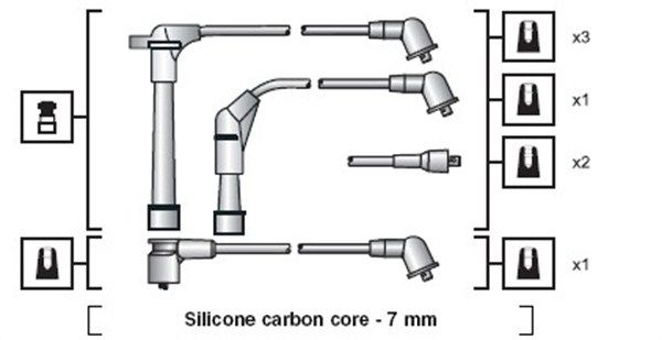 Magneti Marelli 941318111091 Комплект проводів високої напруги