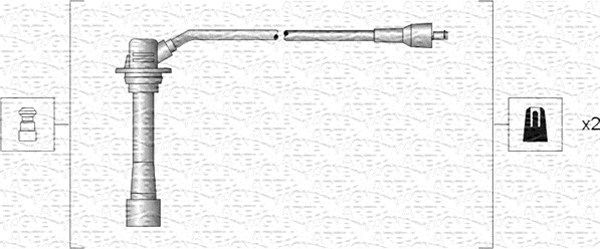Magneti Marelli 941318111135 Комплект проводів високої напруги