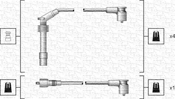Magneti Marelli 941318111140 Комплект проводів високої напруги