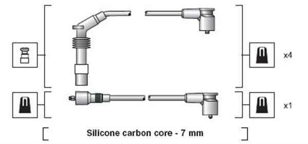Magneti Marelli 941318111140 Комплект проводів високої напруги